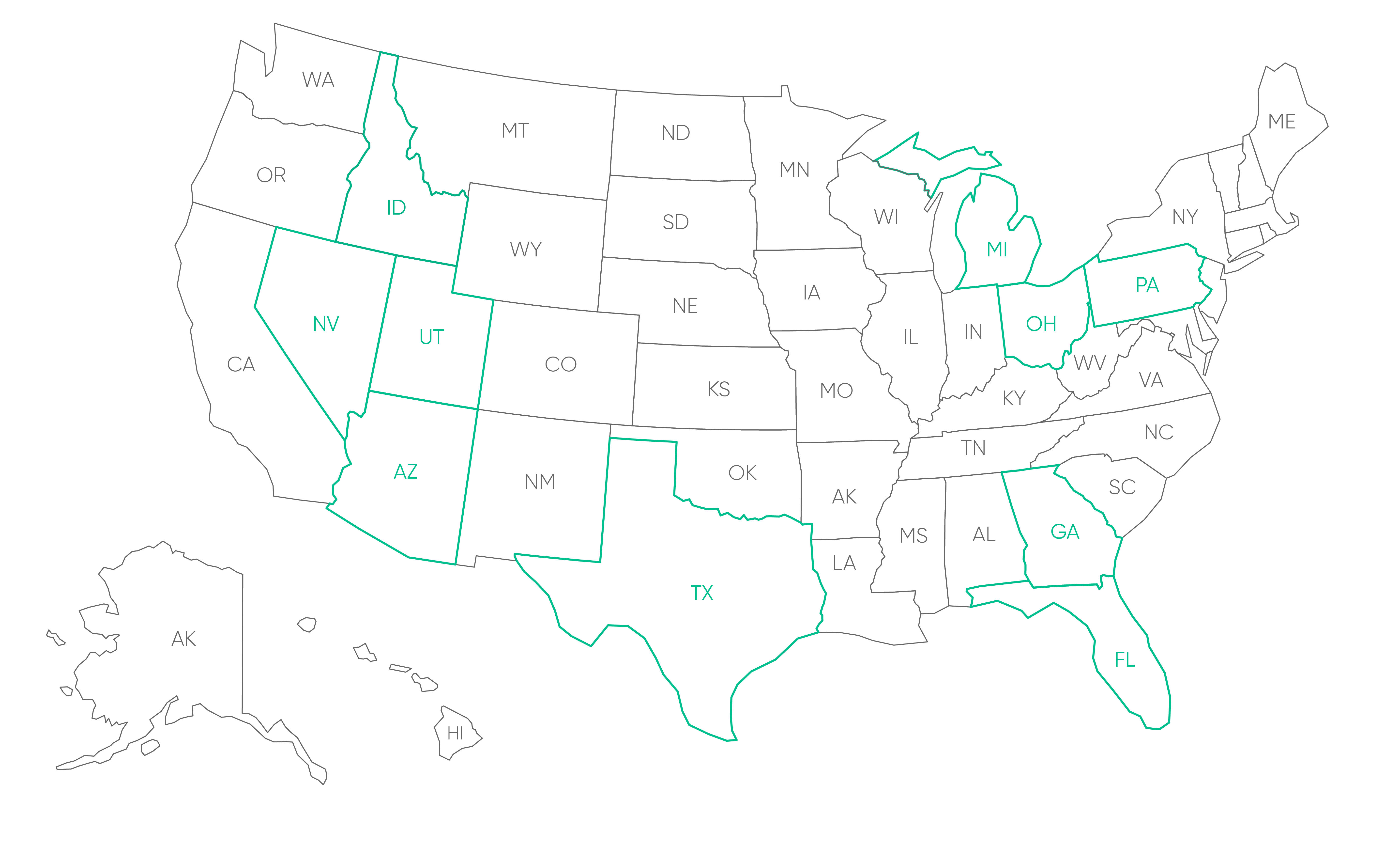 Federal Marketplace Map